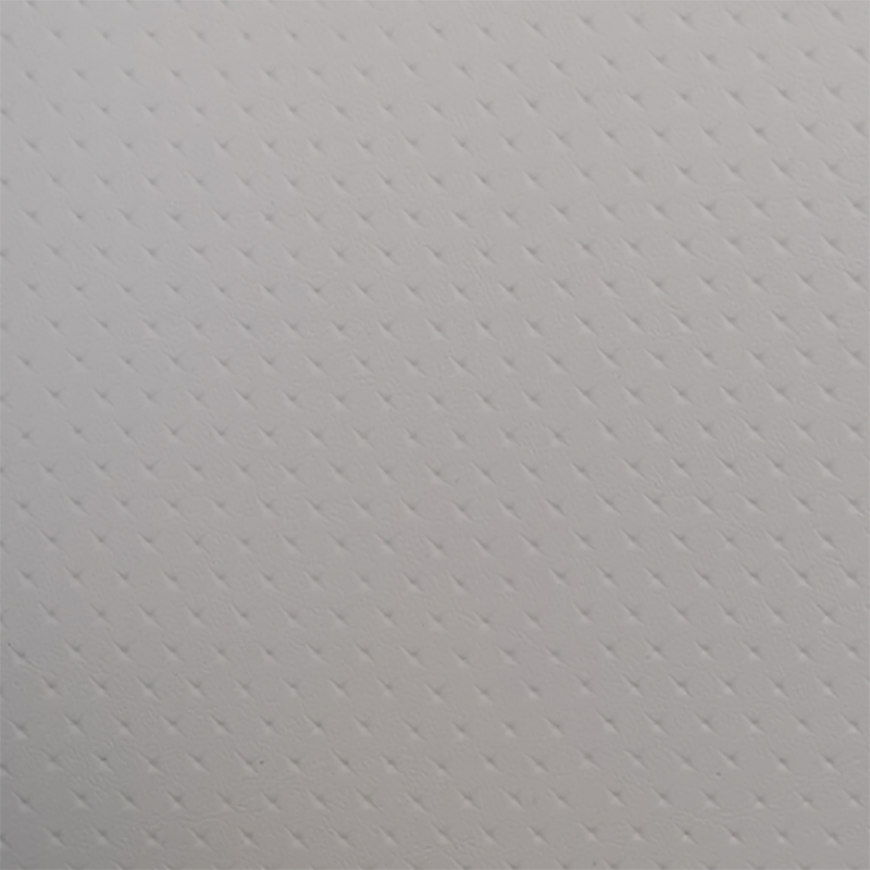 Couro de PVC anti -deslizamento branco para sapatos