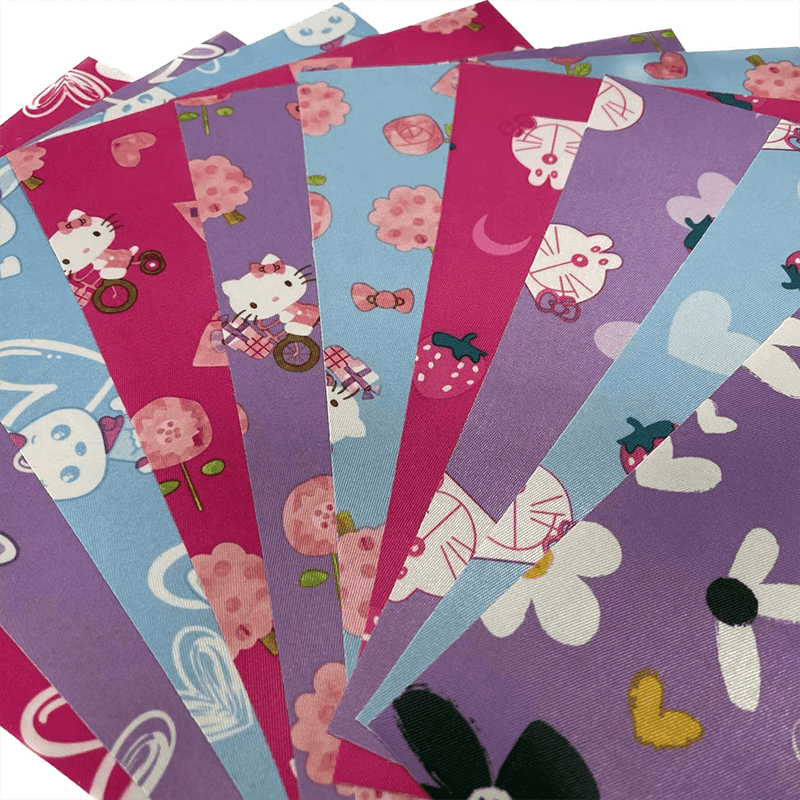 Tecido de cetim impresso com revestimento de PVC