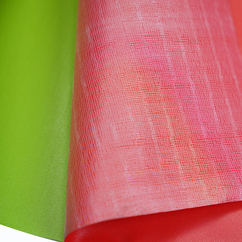 Couro de PVC colorido de 0,4 mm para sapatos