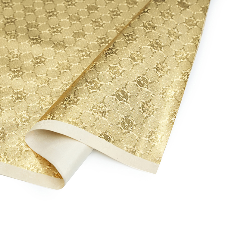 Couro falso de ouro brilhante para bolsa