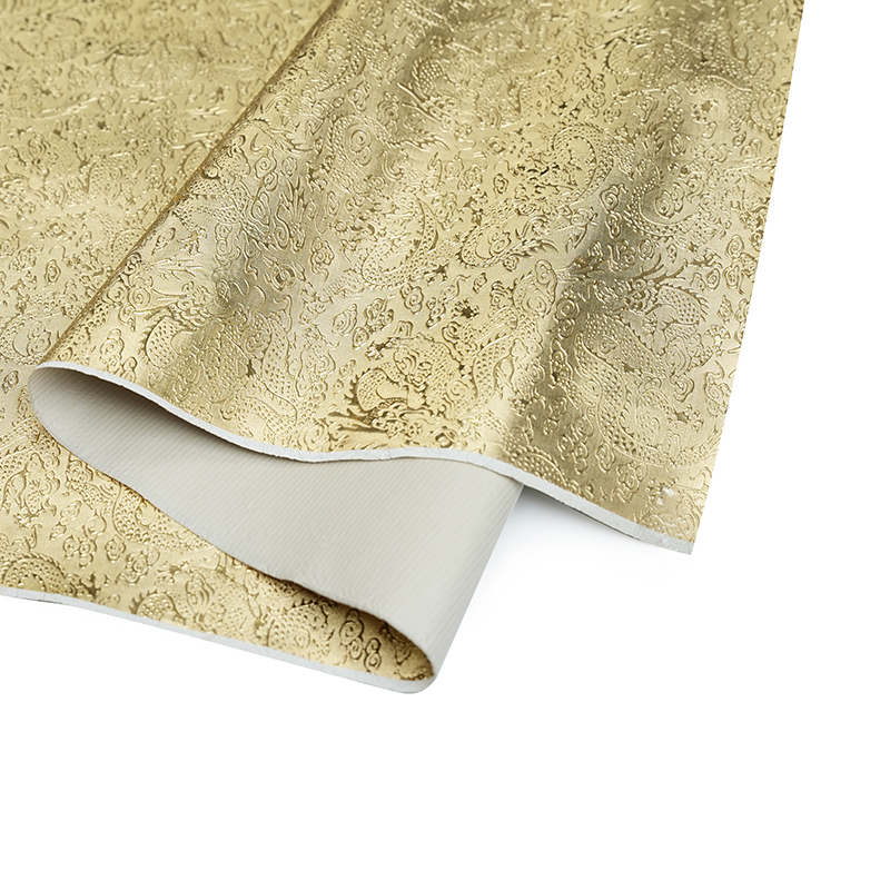 Couro de PVC de filme metálico para bolsa e bagagem