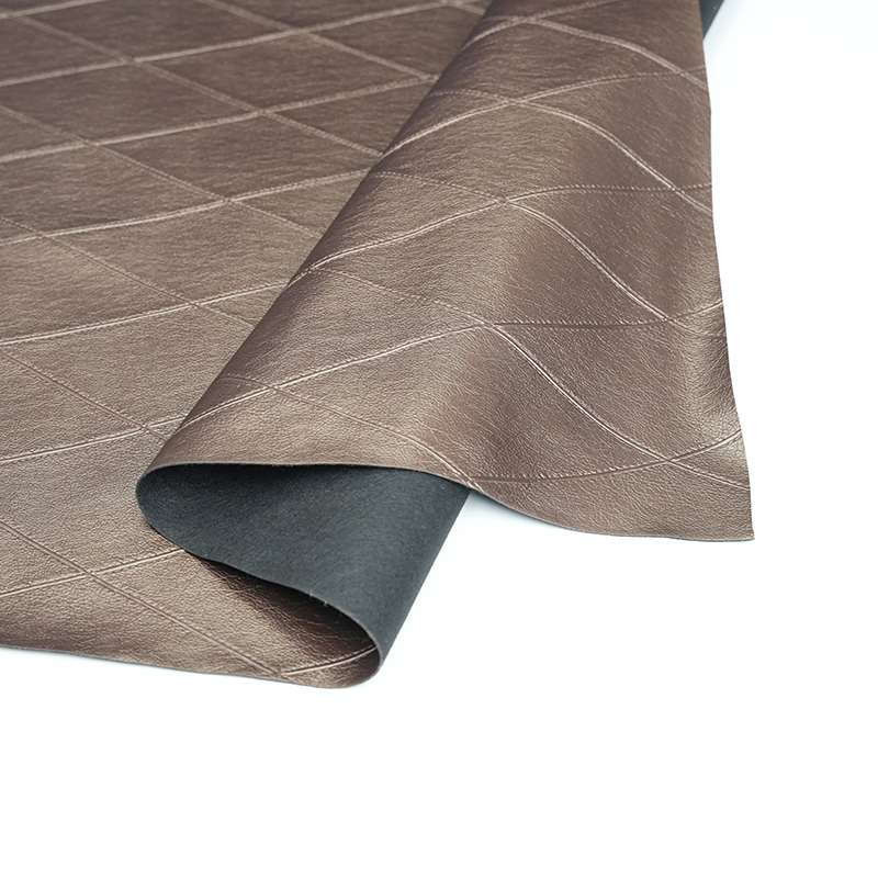 Couro de PVC de diamante dourado brilhante para decoração